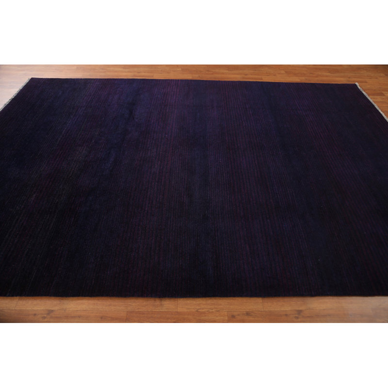 Tapis bleu marine Gabbeh 6 x 10