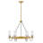 Ryden 28" Six-Light Candle Chandelier w/ Clear Glass Shades-94487043