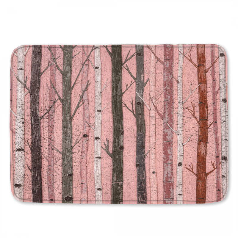 Tapis de bain Tall Birch Trees, L 24 po x L 17 po