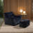 Compression Large Faux Fur Memory Foam Filled Bean Bag Chair For Adults And Kids-110327062
