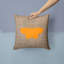 Coussin décoratif intérieur/extérieur élégant et résistant à l’eau en toile jute papillon-22327634-22327633