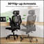 Chaise de bureau ergonomique avec appui-tête, dossier haut, soutien lombaire réglable et accoudoirs pivotants pour la maison et le bureau-1026123349-1026123345