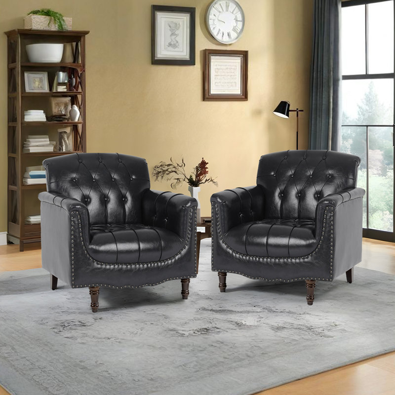 Fauteuil Enoks, Noir bleu