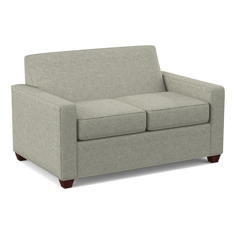 Avery Loveseat Sofa, Archetype Quartz, Empire Mahogany