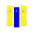 Jaune/bleu est en rupture de stock