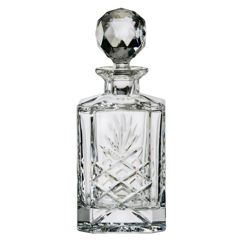 Sovereign Square Decanter Fully Cut