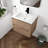 Marajo 24" Wall-Mounted Single Bathroom Vanity Set, Floating Bathroom Vanity with Ceramic Basin Sink Top, 2 Drawers