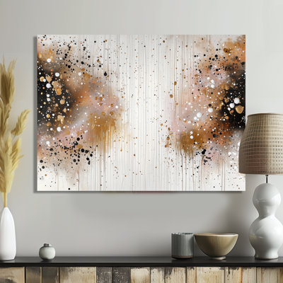 Abstract Painting Of Cream Emotional Pulse I - Abstract painting Wall Art