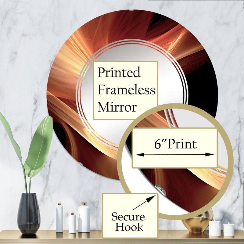 Miroir mural Ridgewinds, 32 po x 32 po