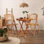Table ronde d'extérieur en bois 2,3 pi