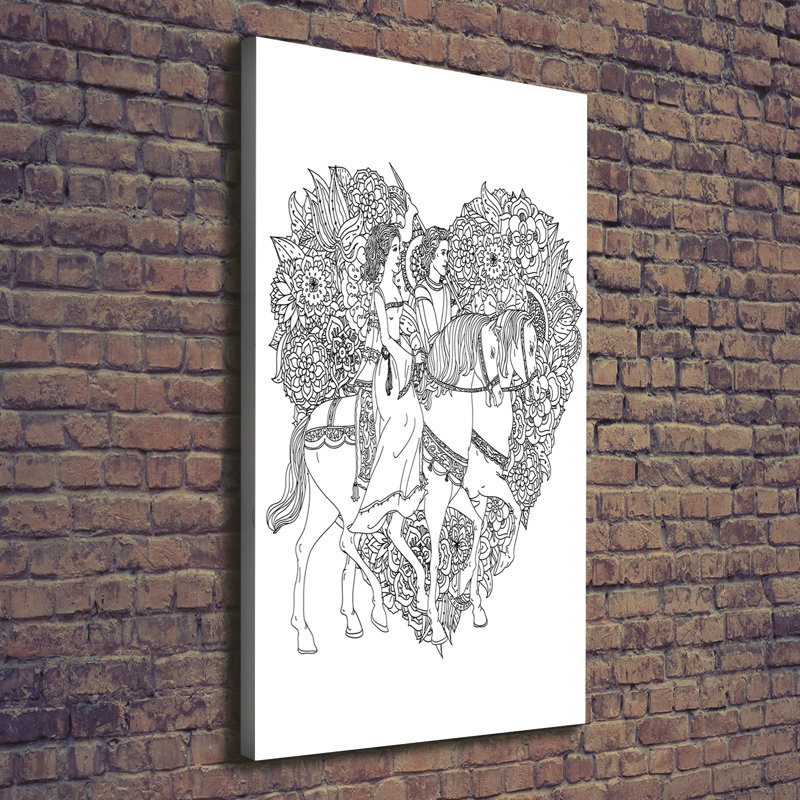 Woman And Man - Wrapped Canvas Print
