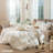 MooMee Striped Duvet Cover Set 100% Washed Cotton Linen Like Textured-115097789-105229476
