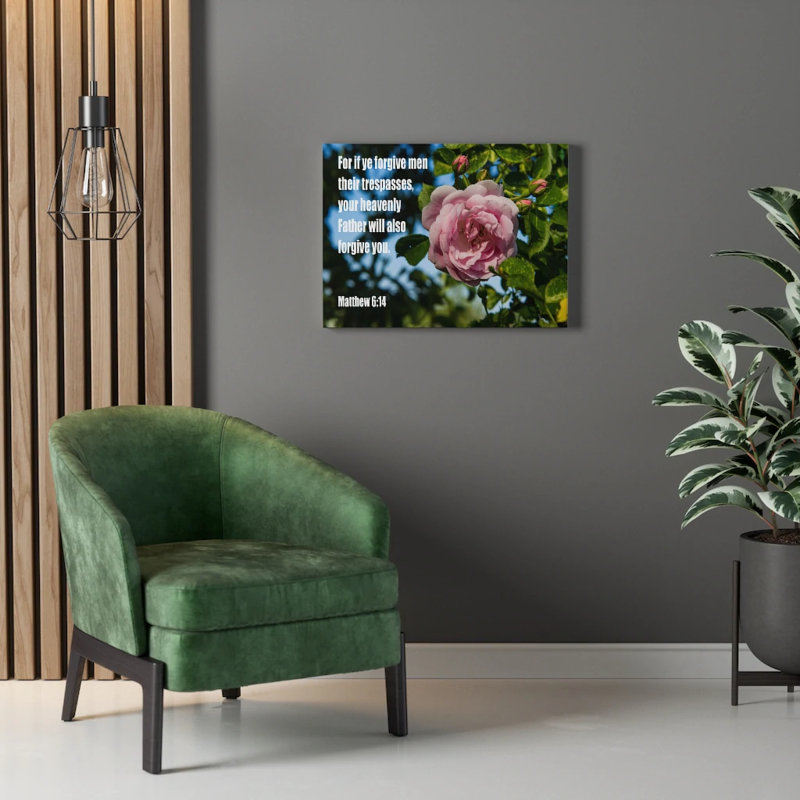 Heavenly Father Forgive You Matthew 6:14 - Wrapped Canvas Print, 61cm H x 76cm W