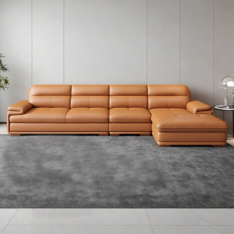 Canapé droit moderne nordique, H 35,43 po x l 141,73 po x P 67 po, 4
