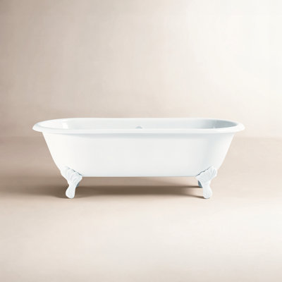 Kristin 61" Freestanding Soaking Cast Iron Bathtub