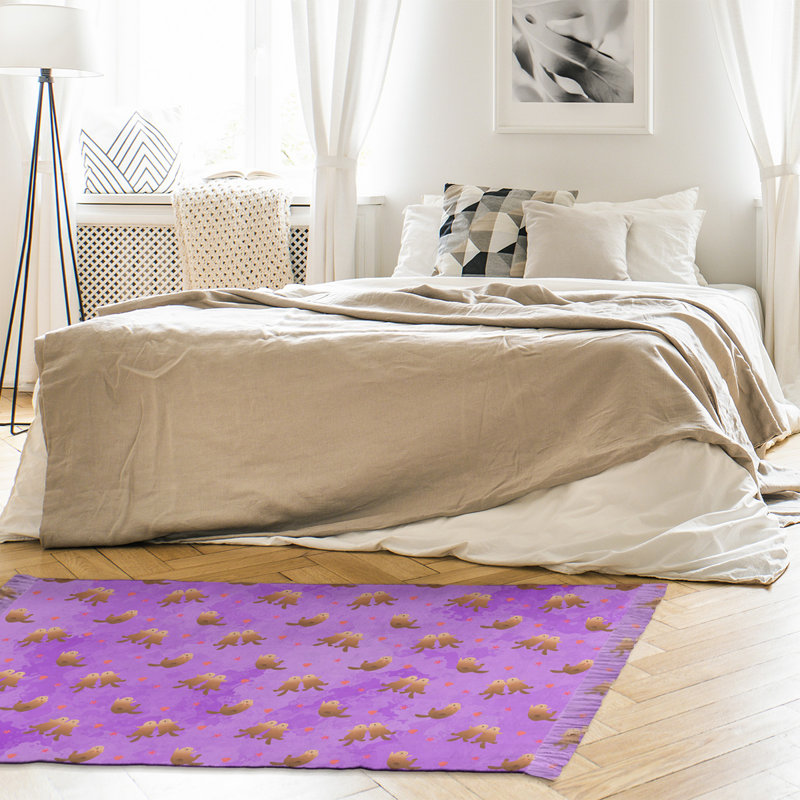 Tapis décoratif mauves de mer mauves, non