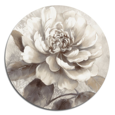 Neveu - Floral Round Metal Art