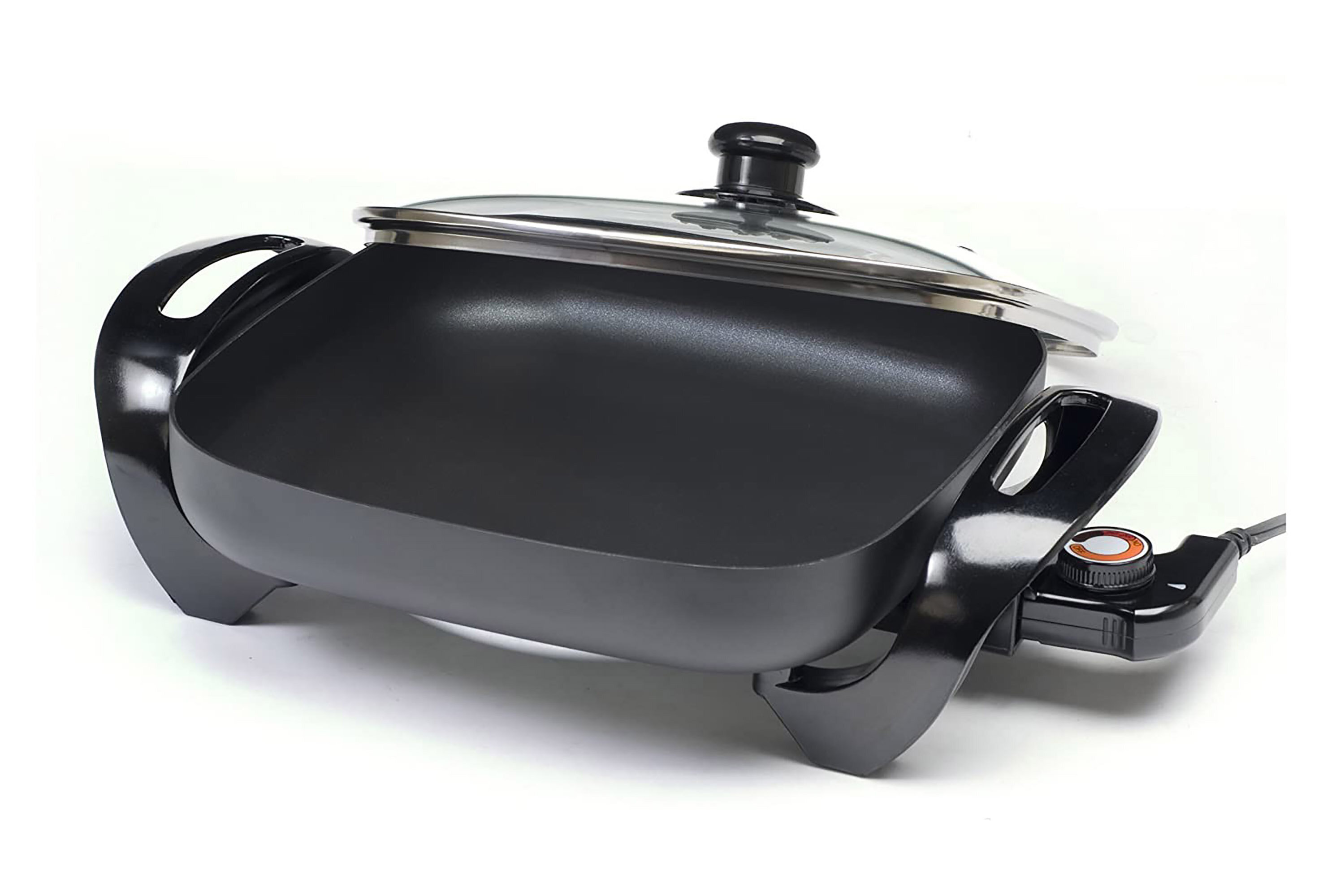 Elite by Maxi Matic Cuisine 7 Electric Skillet with Glass Lid