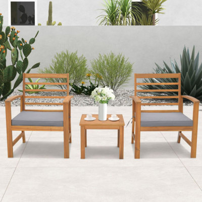 Rafiel 2 - Person Outdoor Seating Group with Cushions by Winston Porter