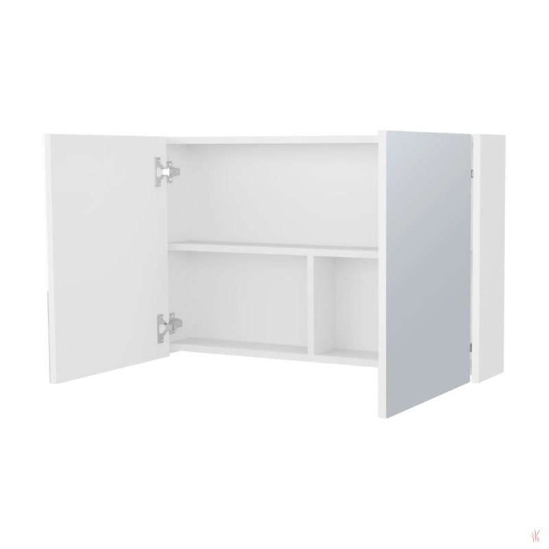Pharmacie avec miroirs inclus et 2 portes, Blanc
