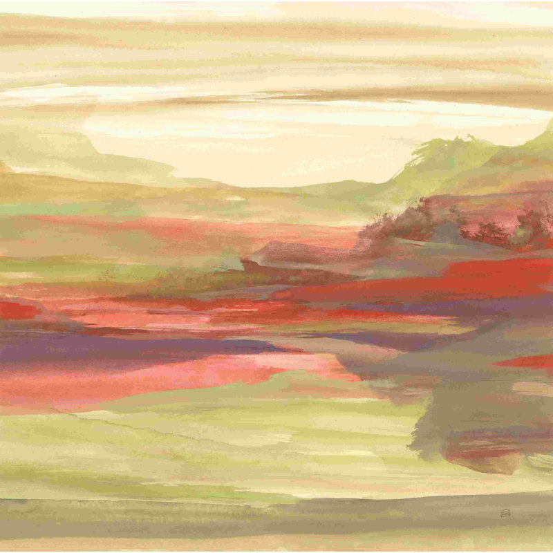 Distant Fields, 12" H x 12" W, No, Wrapped Canvas
