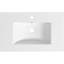 Lavabo de salle de bain en céramique blanche de 30 po - Convient à un meuble-lavabo de 30 po, trou de robinet pré-percé, esthétique minimaliste élégante, durable et facile à nettoyer