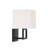 Caitlyn 1-Light Dimmable Candle Wall Light in Matte Black-1509981032