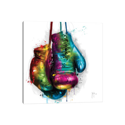 Boxing by Patrice Murciano - Wrapped Canvas Painting