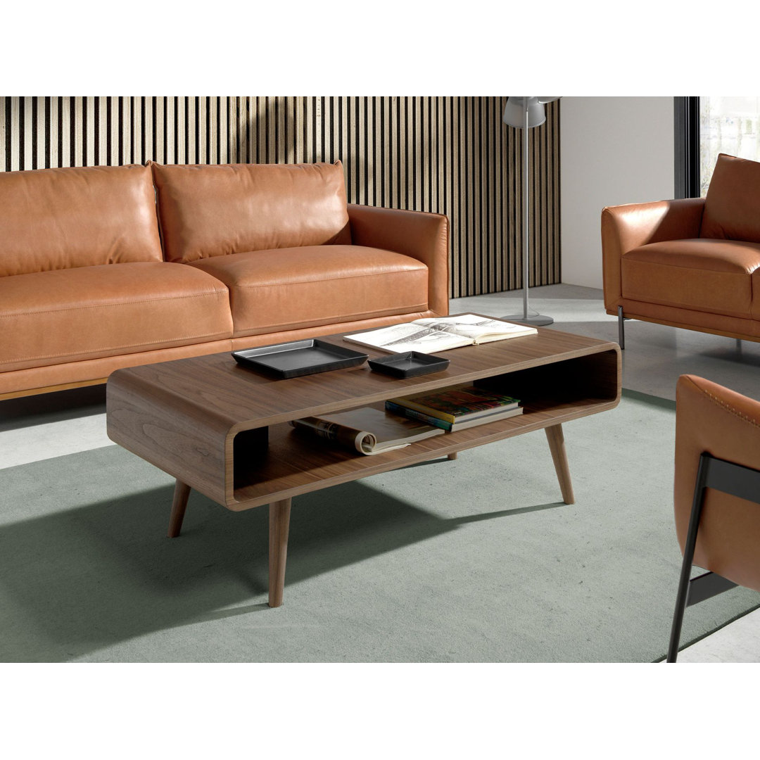 Solid Wood Coffee Table with Storage