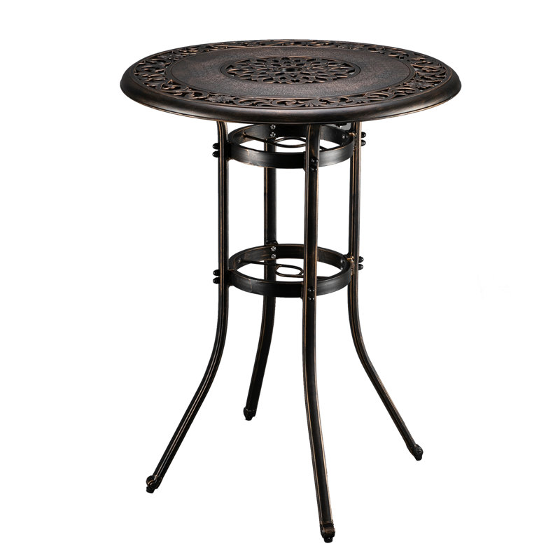Outdoor Cast Aluminum Round Dining Table