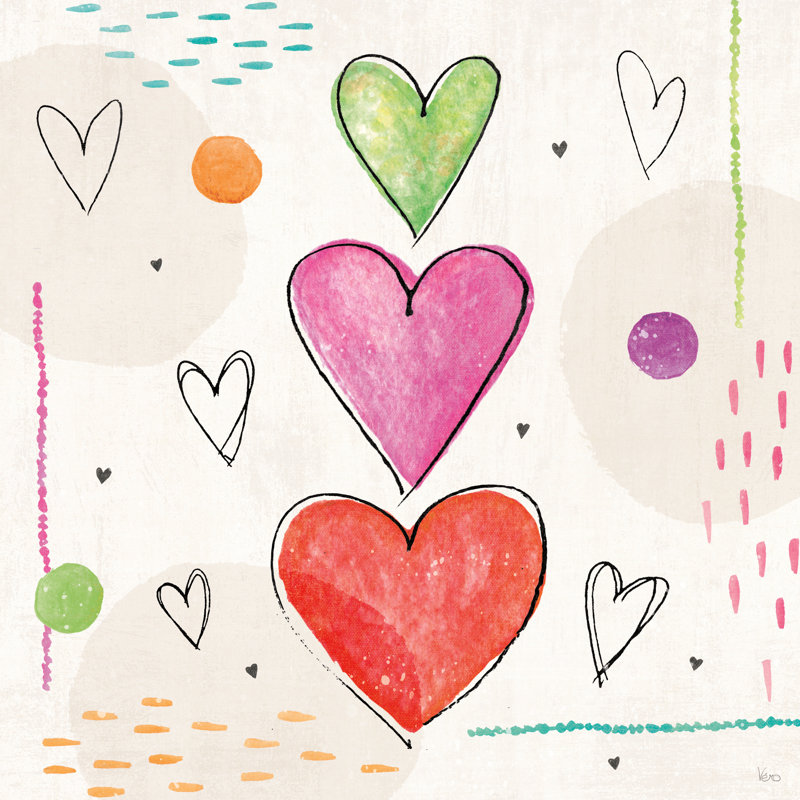 «Love Connection III» sur toile par Véronique Charron, H 36 po x l 36 po
