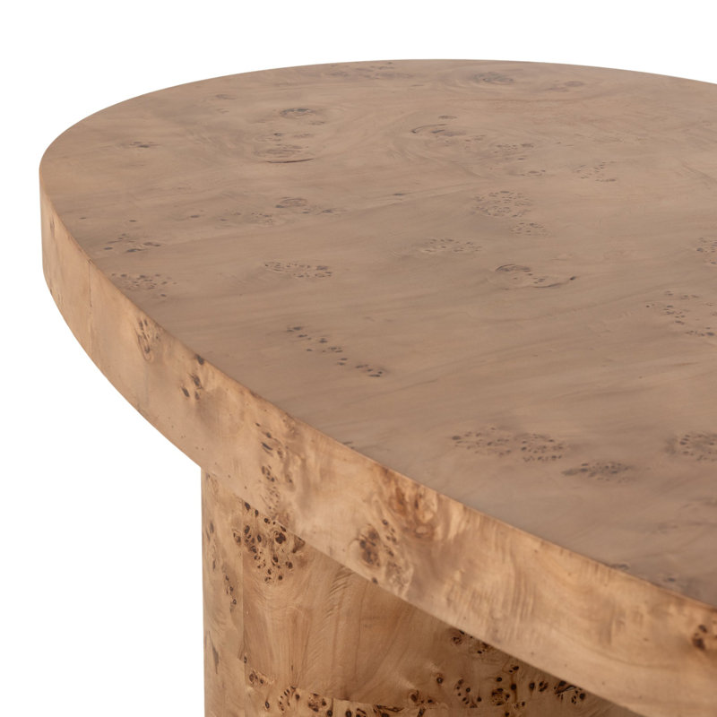 Leeds Writing Desk, Caramel Burl