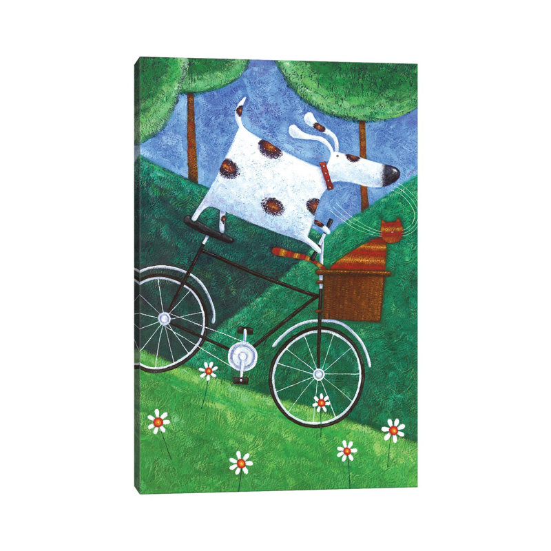 Duke's Bike Ride by Peter Adderley - Wrapped Canvas Gallery-Wrapped Canvas Giclée, 20.32 cm H x 30.48 cm W