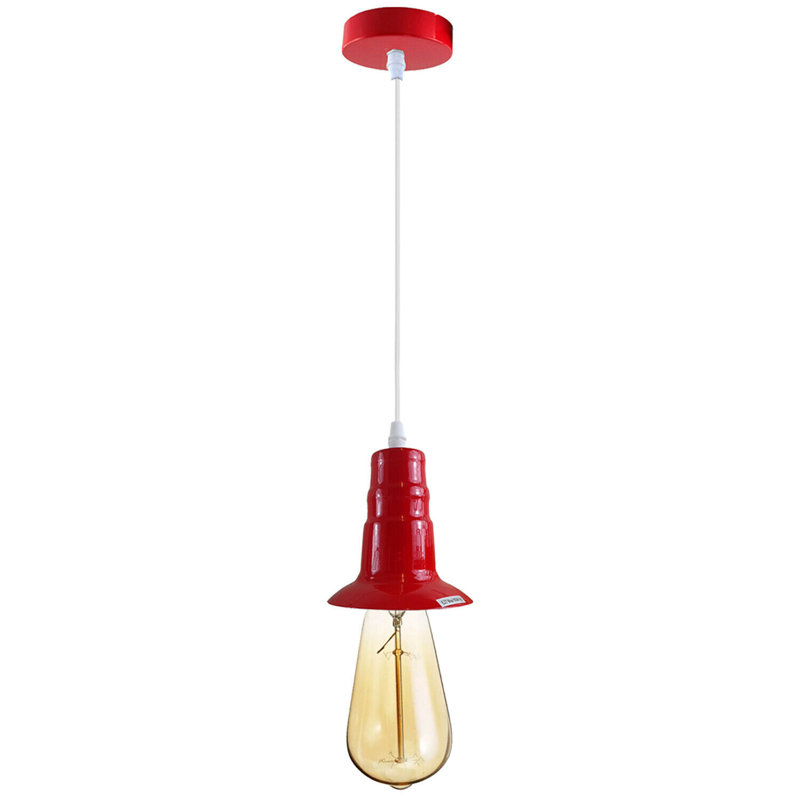 Kingsville 1 - Light Single Pendant, Red