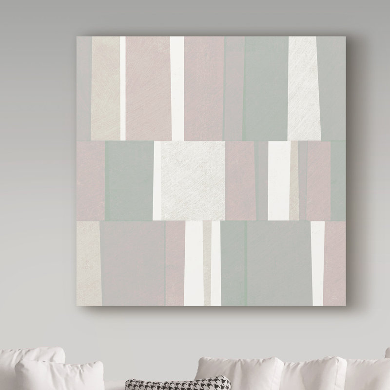 « pastel abstract », art sur toile tendue, H 35 po x l 35 po