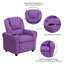Contemporary Kids Recliner with Cup Holder and Headrest-912585365