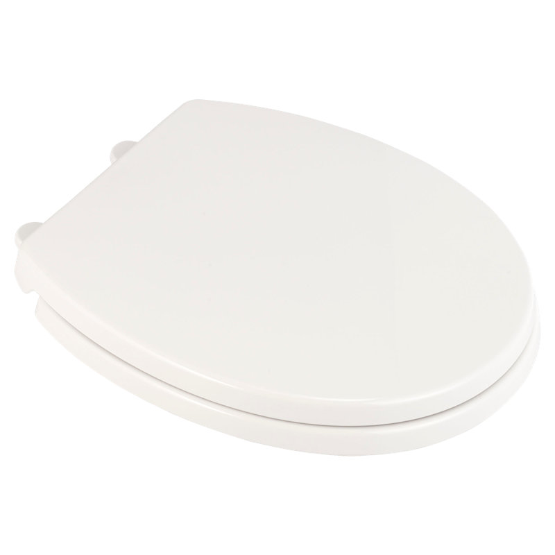 Transitional Round Toilet Seat and Lid, White