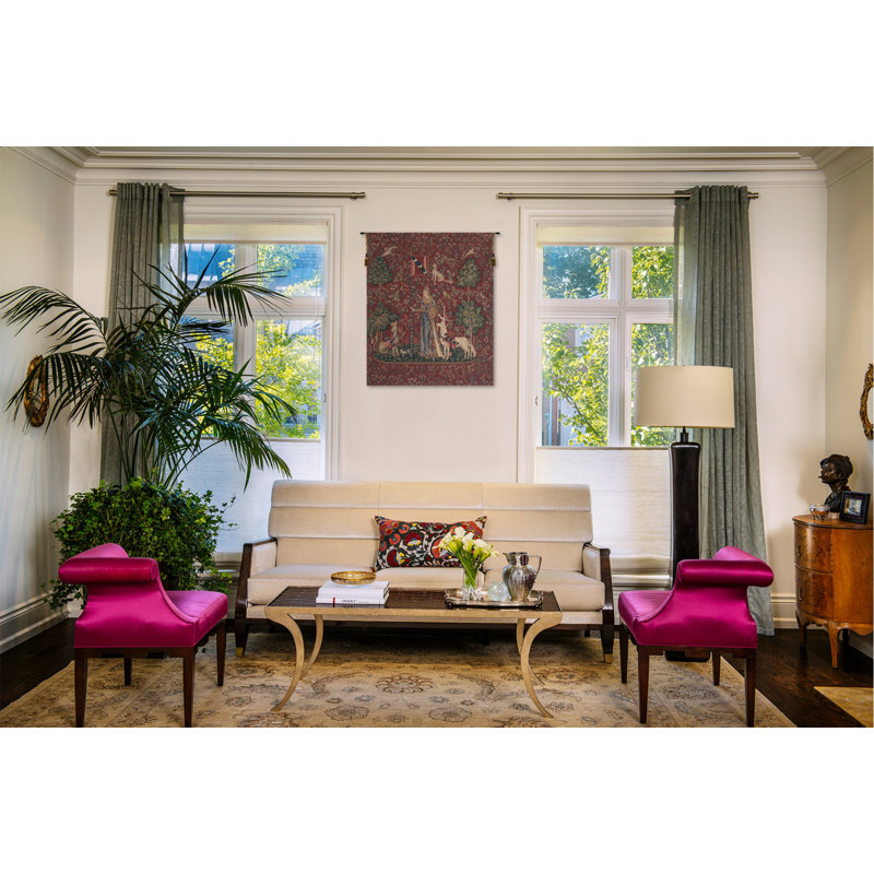 Loom Woven Cotton Blend Wall Hanging, 69" H x 62" W