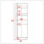 Armoire Glasgow, une armoire, deux tablettes-664237328