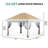 12' x 12' Pop-Up Canopy Tent with Mosquito Netting & 4 Sandbags, One-Push Adjustable Height Gazebo for Backyard, BBQs & Camping-125381954