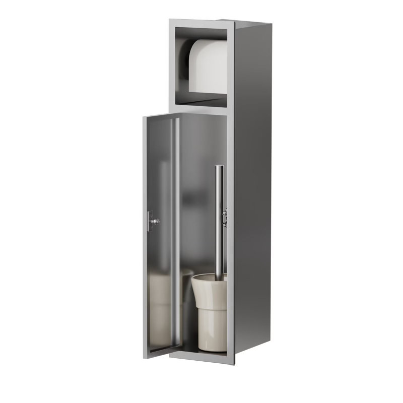 Wall Mounted Toilet Paper Holder, Grey