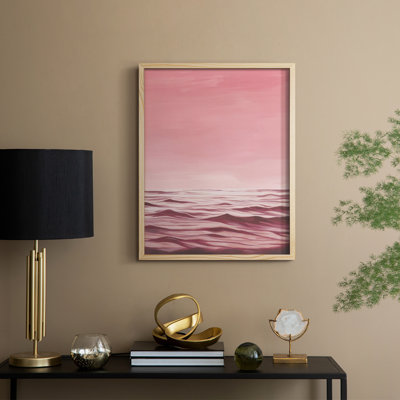 «Playa Rosa II», reproduction encadrée - bois massif