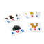 Ensemble 6 pièces de jeux de lettres