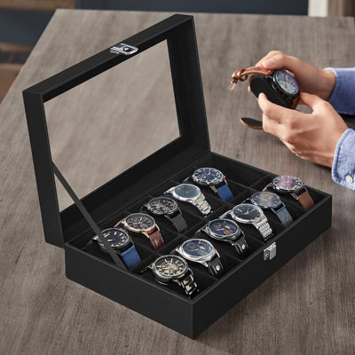 Medium Density Fibreboard Watch Box + Dividers