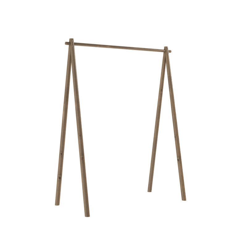 Hongi 150cm Wide Clothes Rack. Made in Europe, Scandinavian design, FSC certified wood, Carob Brown