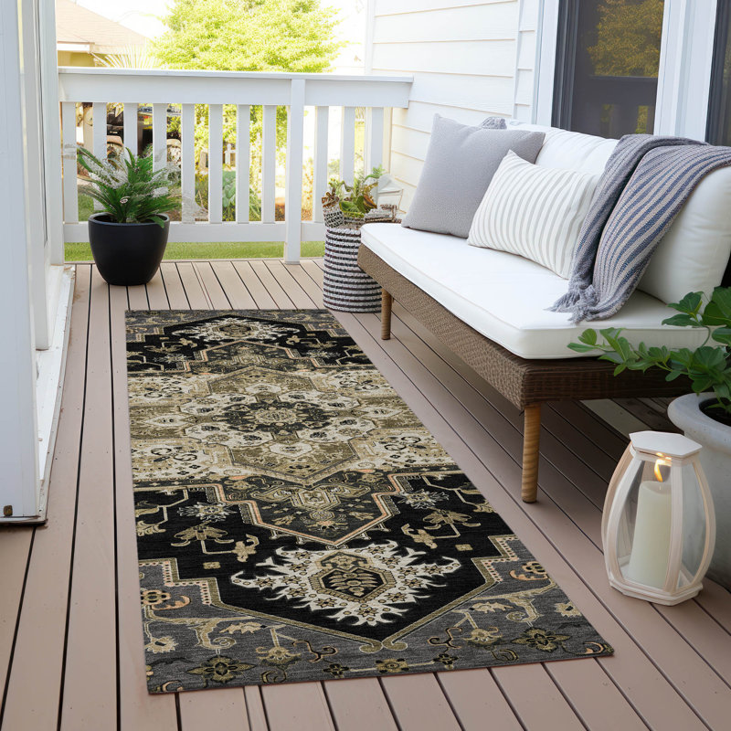 Machine Washable Indoor/Outdoor Chayden ACN1036 Rug, Runner 2'3" x 7'6"