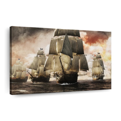«Pirate Ship Fleet», reproduction sur toile