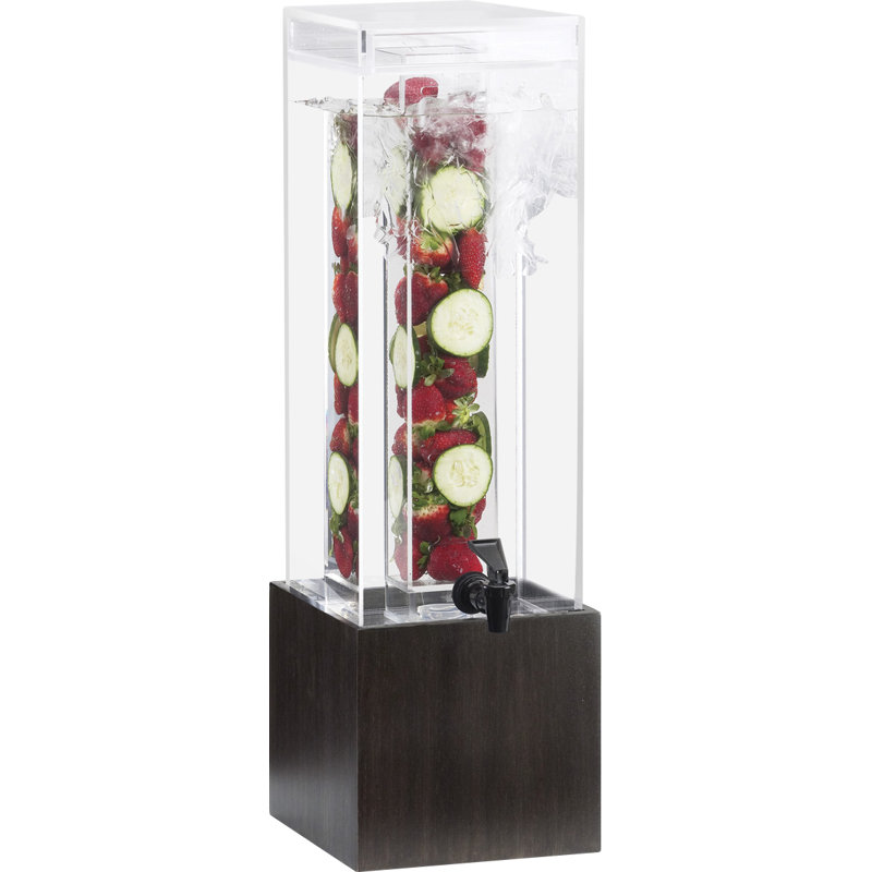 Distributeur de boissons en bambou avec chambre d'infusion Midnight, H 18 po x l 8,25 po x P 10,5 po
