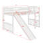 Lit mezzanine simple avec glissade