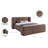 Modena Jadeth Chenille Fabric Bed-538958235-538958236